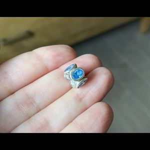 Pandora Blue Zirconia Oval Lights Charm